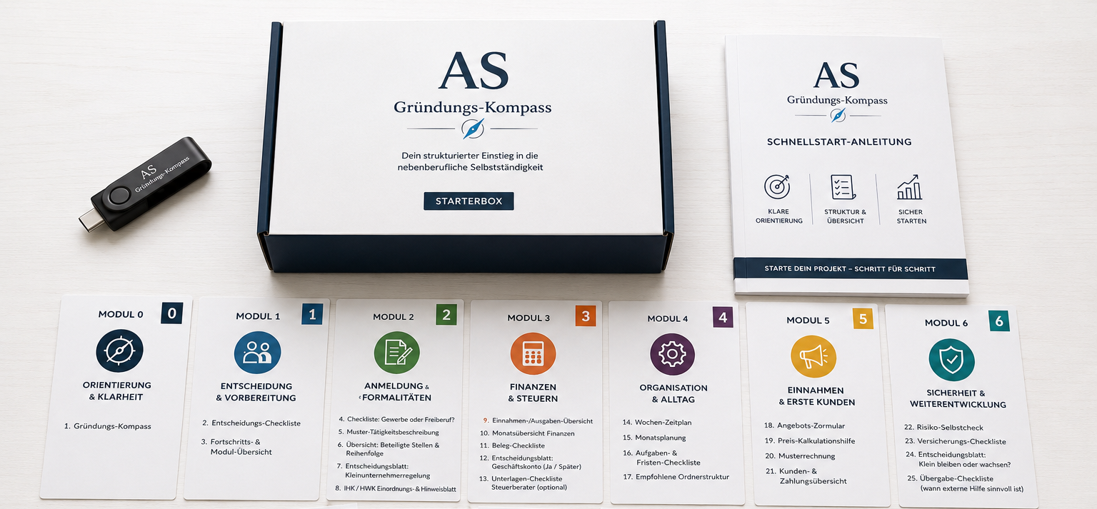 Gründungs-Kompass Starterbox